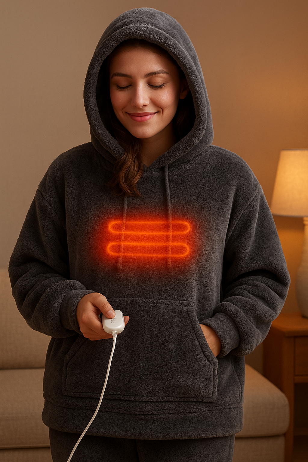 Cozy heating hoodie